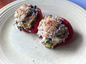 Wild Rice Stuffed Tomatoes